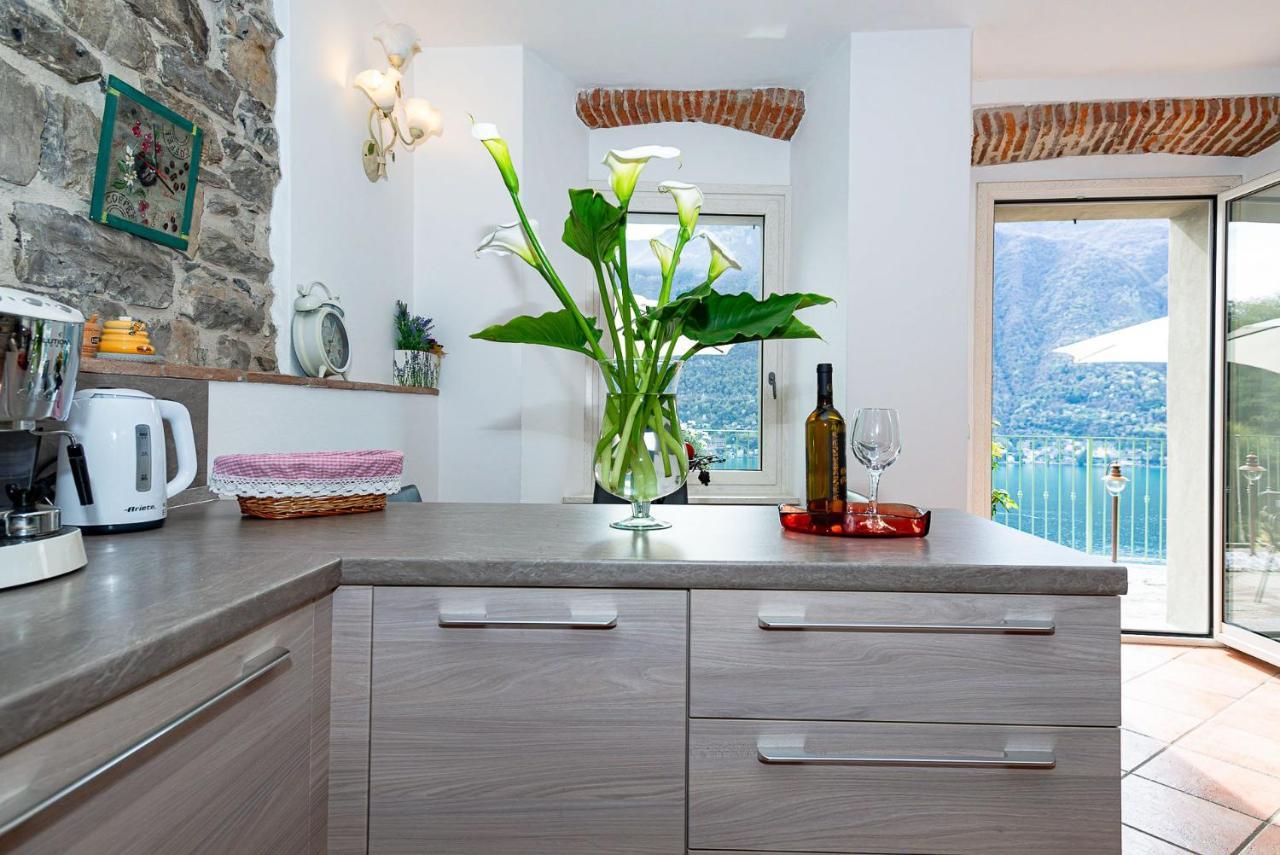 Romantic Home - Lake Como Nesso Esterno foto